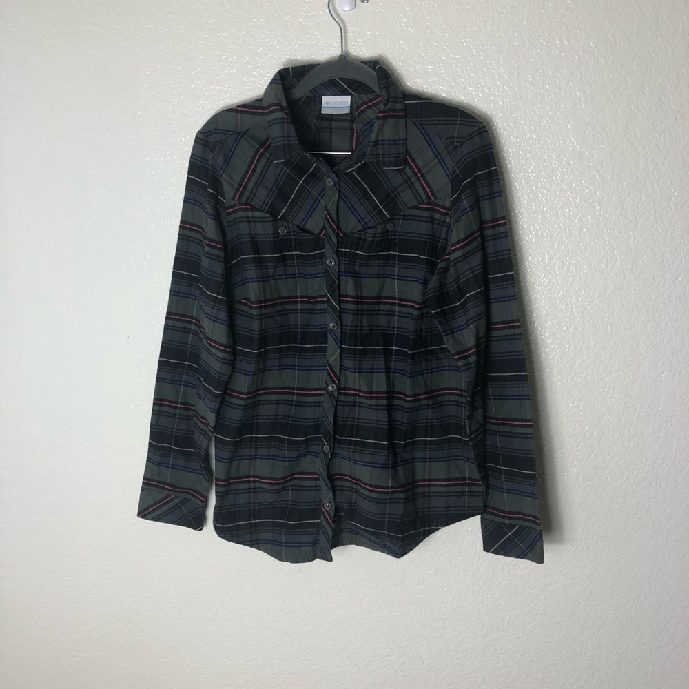 Columbia Pettygrove Plaid Flannel Top
